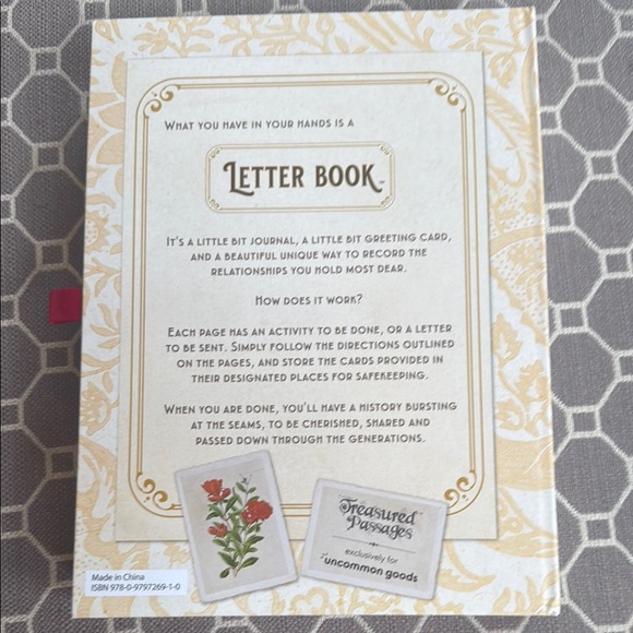 *Host Pick* Uncommon Goods Gold and Cream Letter Book for Mother and Daughter - Picture 2 of 10